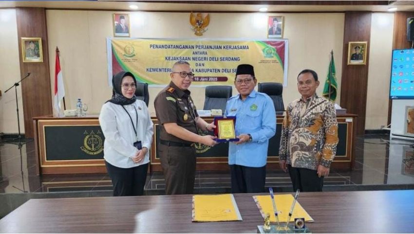 Kemenag dan Kejari Deli Serdang Tandatangani MoU Pengawasan Rumah Ibadah