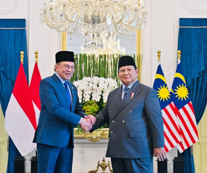 Presiden Prabowo Sambut PM Malaysia Anwar Ibrahim di Istana Merdeka