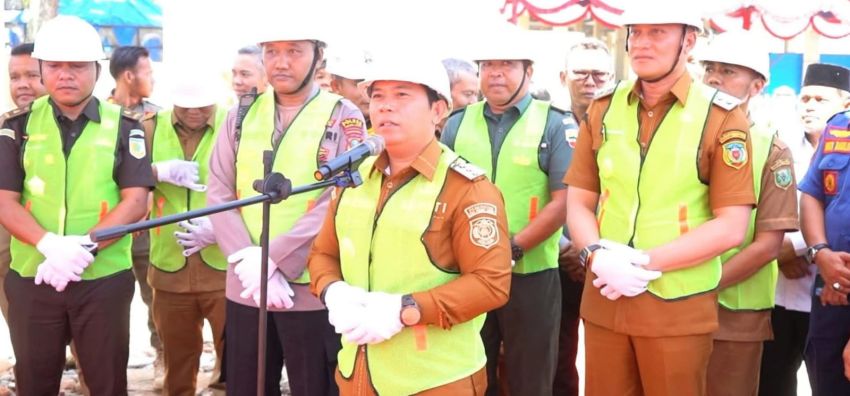 Bupati Palas PMA Resmi Letakkan Batu Pertama Gedung Perpustakaan Modern, Dukung Transformasi Literasi Daerah
