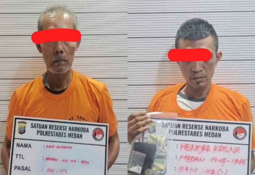 Polisi Tangkap Dua Pengedar Sabu Mangkubumi dan Sunggal