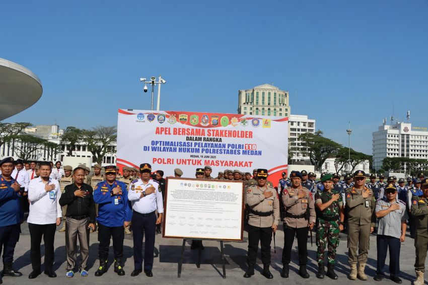 Kapolrestabes Medan KBP Gidion Ajak Stakeholder Medan Kolaborasi Layanan Polri 110