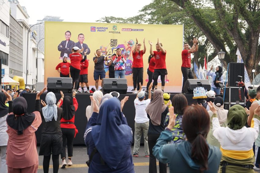 Ribuan Masyarakat Nikmati Olahraga & Hiburan di CFD Medan