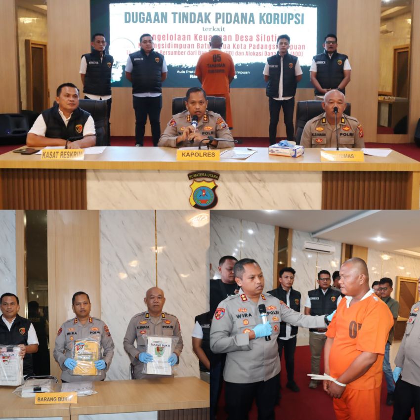 Dana Desa untuk Rakyat di Mark Up! Mantan Kades Siloting Menjadi Tahanan Polres Padangsidimpuan