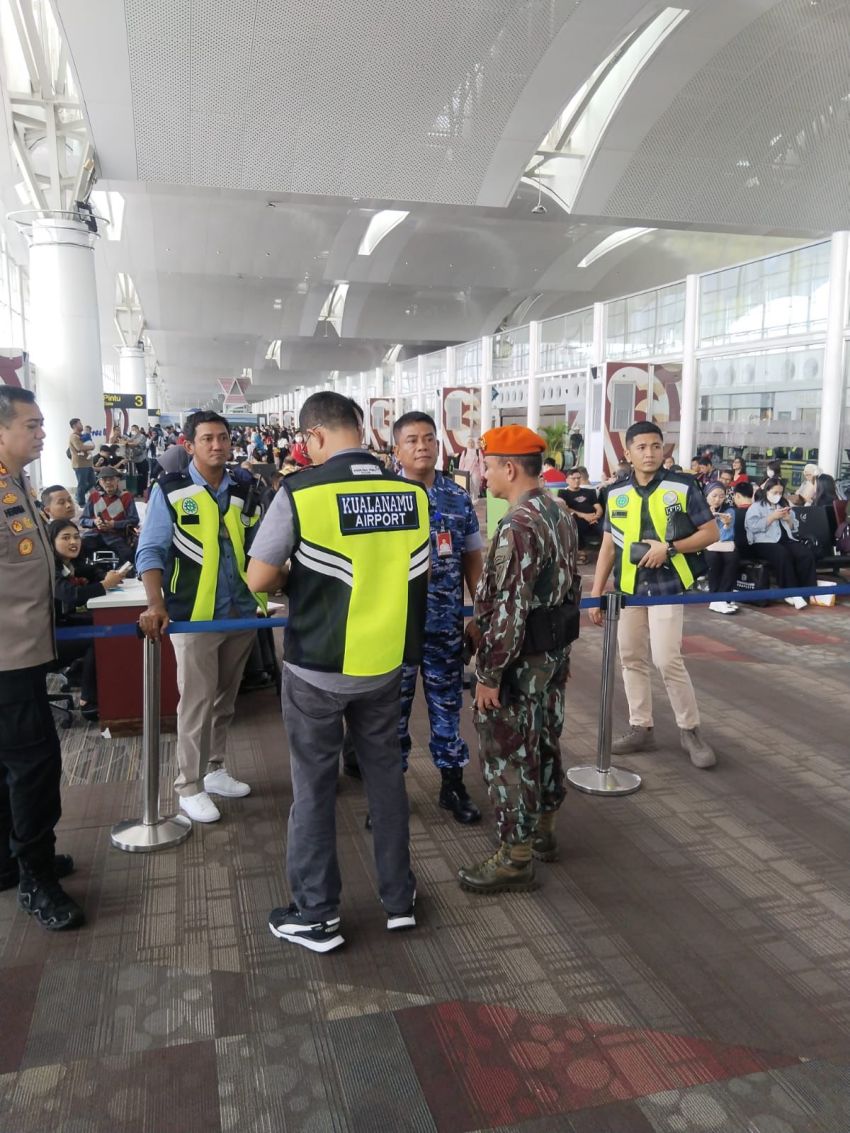 Komandan Batalyon 469 Kopasgat Ikut Sisir Ancaman Bom di Bandara Kualanamu