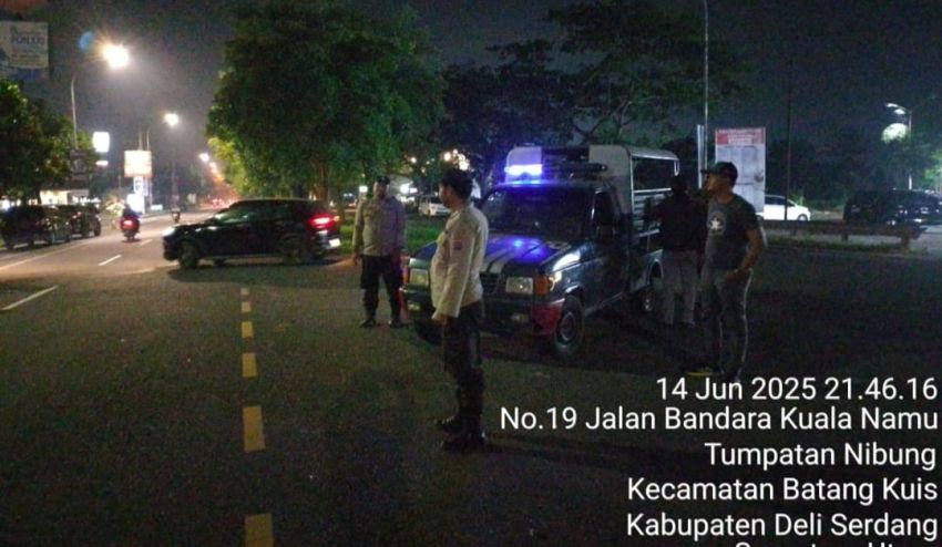 Antisipasi Balap Liar dan Premanisme, Polresta Deli Serdang Laksanakan Patroli Pada Malam Hari