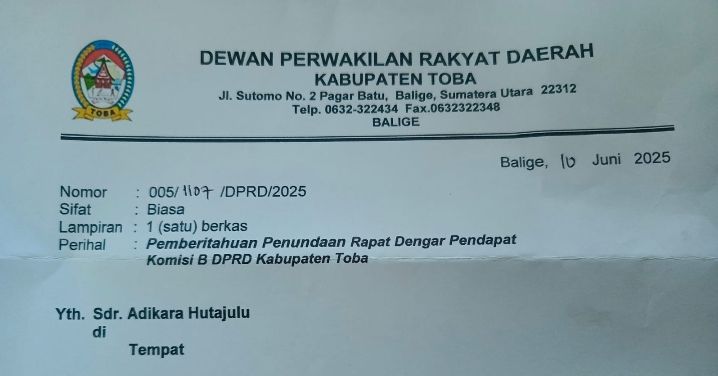 RDP di Kantor DPRD Toba Soal Kontribusi TPL Masih Tertunda