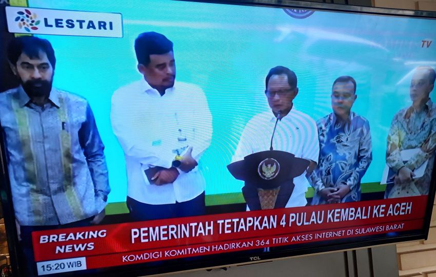 Empat Palau Kembali ke Aceh, Pemerintah Tegaskan Komitmen Kesatuan Wilayah