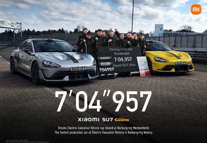 Xiaomi SU7 Ultra Catat Waktu 7:04.957 di Nürburgring Nordschleife, Pecahkan Rekor Baru untuk Mobil Listrik Mewah