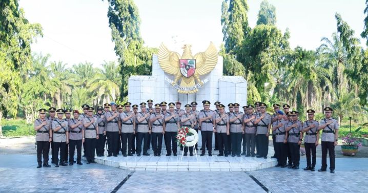 Polres Asahan Gelar Ziarah dan Tabur Bunga Peringati Hari Bhayangkara ke-79