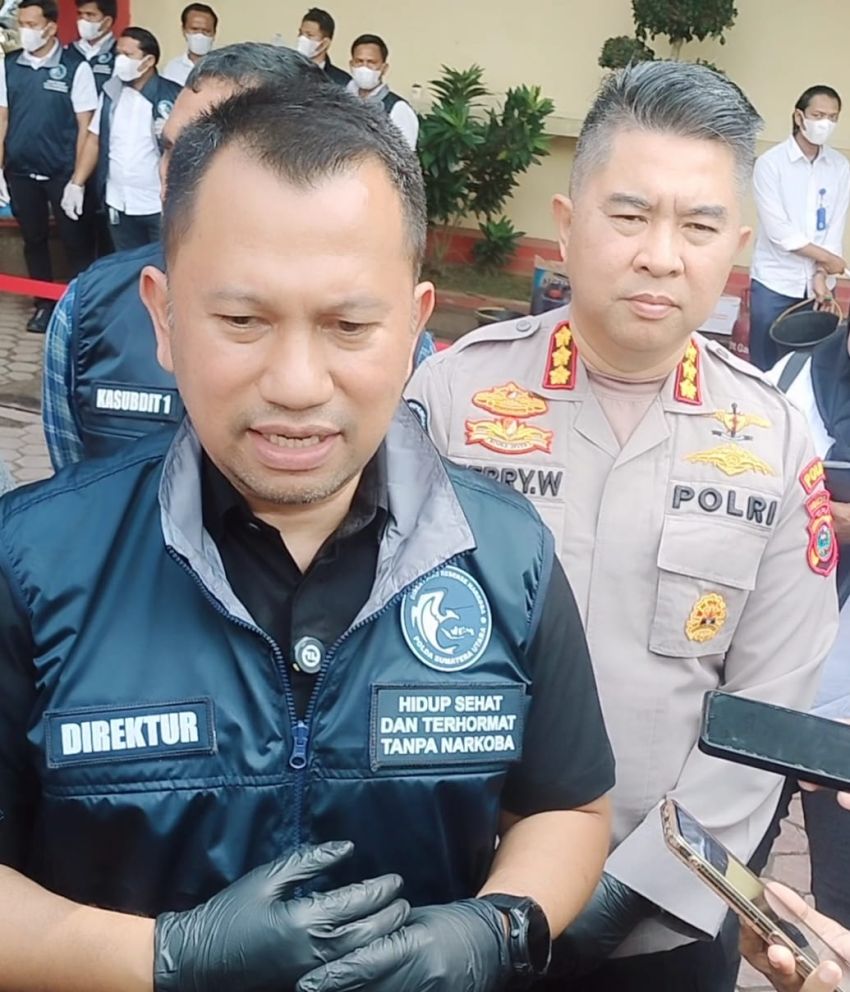 Polda Sumut Amankan 290 Kg Sabu dari 2 Tersangka