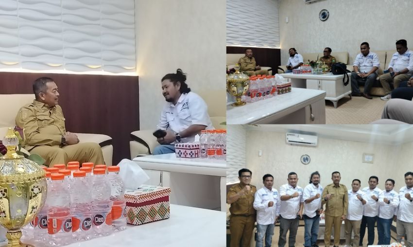 Saipullah Nasution Tunjukkan Dukungan Penuh saat Sambut JMSI TABAGSEL di Kantor Bupati Madina