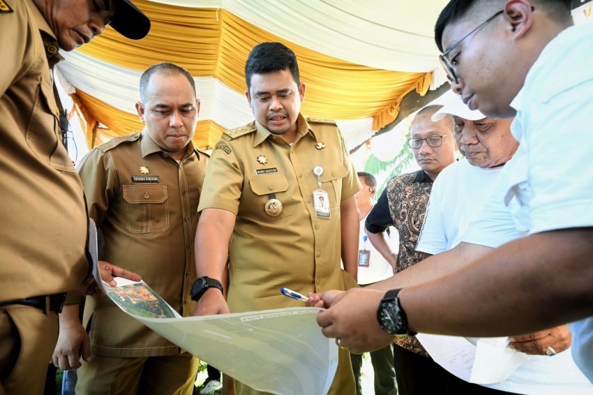 Puluhan Tahun Kena Banjir, Bupati  dan Warga Langkat Senang Gubernur Bobby Nasution Tepati Janji Benahi Waduk