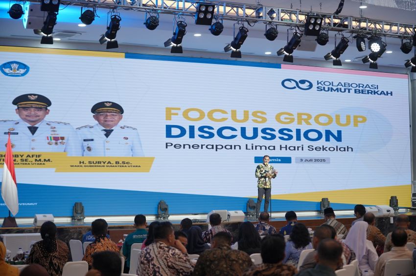 Wali Kota menghadiri Focus Group Discussion bersama Gubernur Bobby di Aula Raja Inal Siregar Kantor Gubernur Sumut