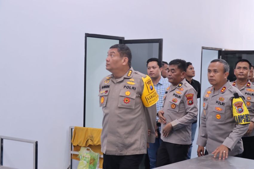 Kapolres Asahan Bersama Para PJU Dampingi Irwasda Polda Sumut Tinjau Gedung SPPG Polres Asahan