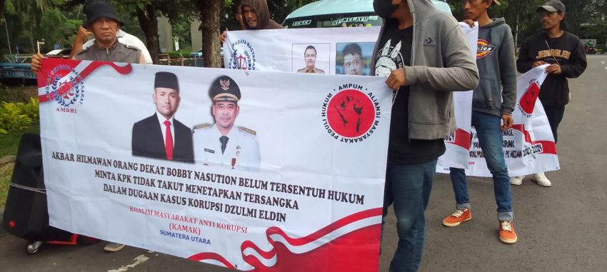 Demo di KPK, KAMAK Desak KPK Jangan Takut Periksa  Gubernur Sumut Bobby Nasution