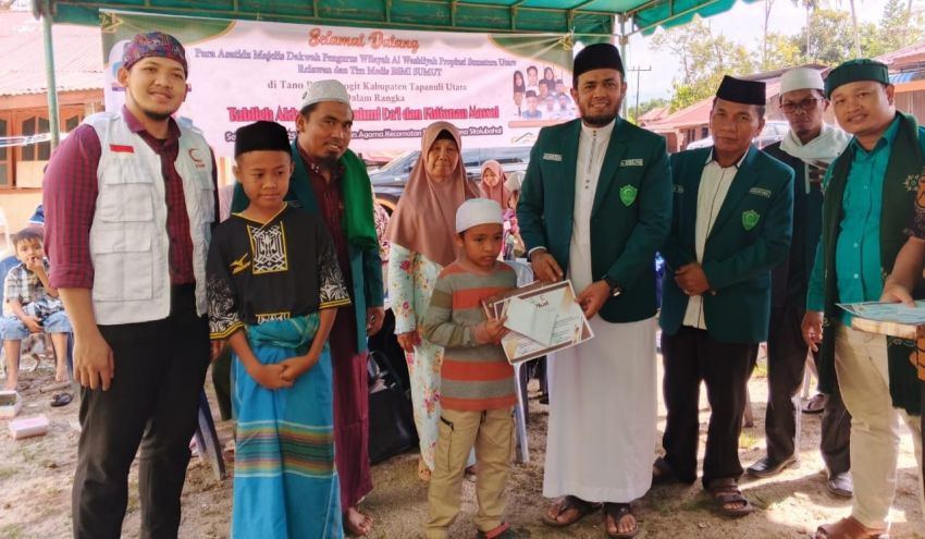 Majelis Dakwah PW Al Washliyah SUMUT Gelar Tabligh Akbar, Silaturahim Da'i dan Khitanan Massal di Tapanuli Utara