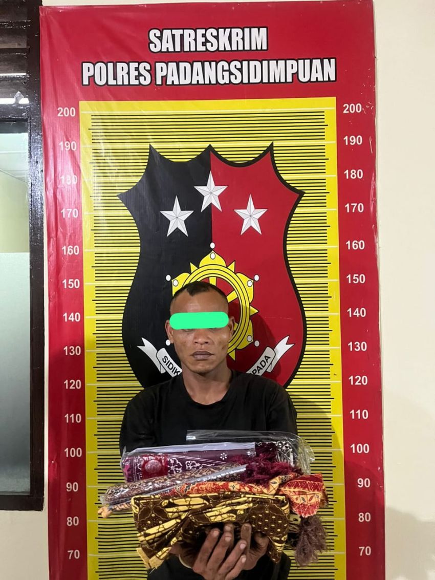 Pembobol Rumah di Sidangkal Tertangkap, Satreskrim Polres Padangsidimpuan Bergerak Cepat