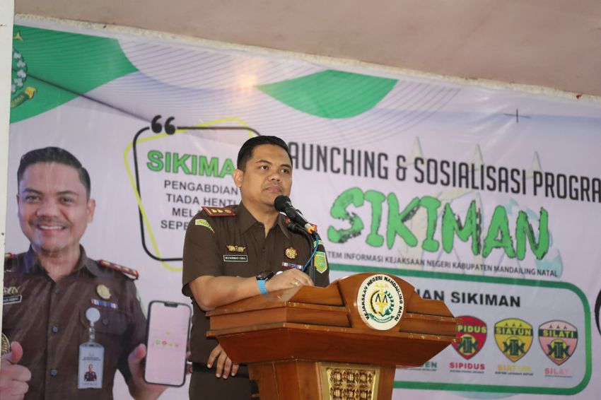 KAJARI MADINA LAUNCHING APLIKASI “SIKIMAN” UNTUK PELAYANAN PUBLIK