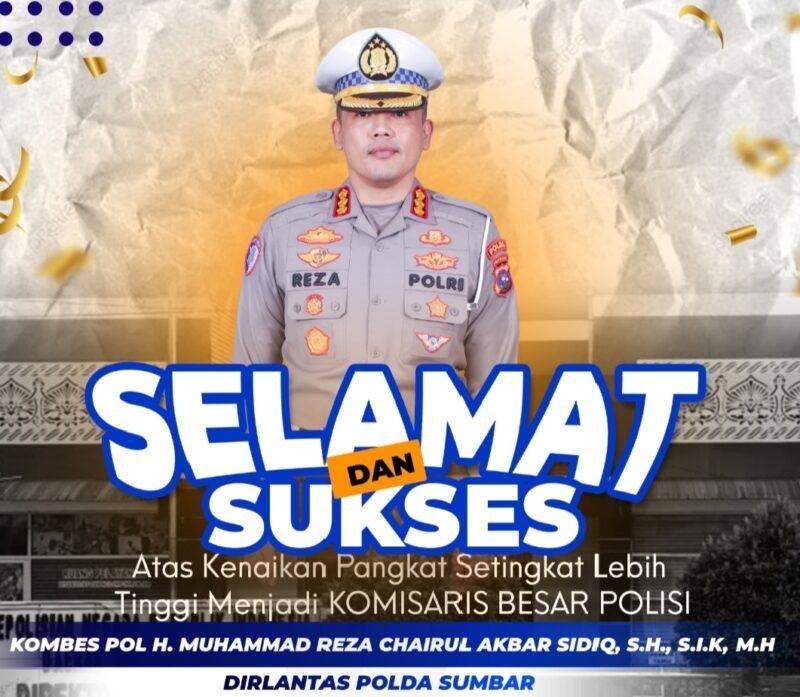Naik Pangkat di Hari Bhayangkara ke-79, Kombes Reza CAS Siap Tingkatkan Kinerja Lalu Lintas