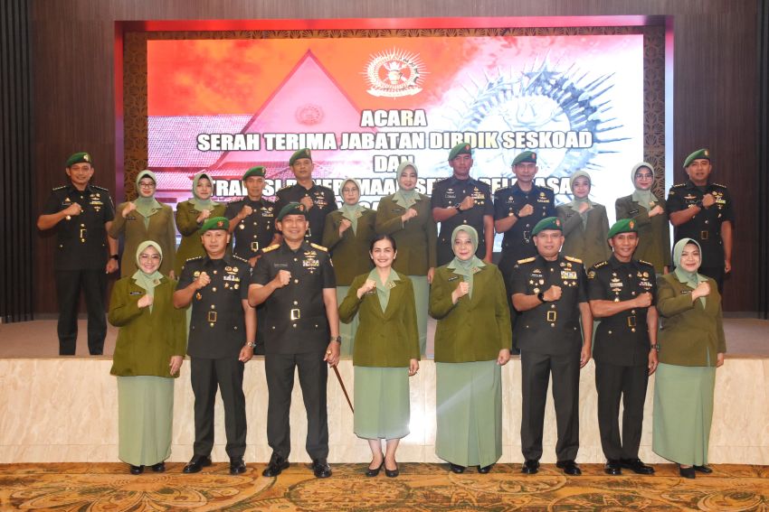 Seskoad Lakukan Regenerasi Kepemimpinan dengan Sertijab Dirdik dan Tradisi Satuan