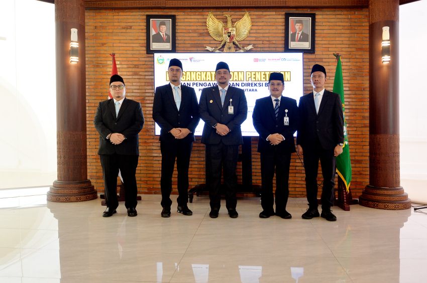 Resmi Bobby Nasution Lantik Dirut Perumda Tirtanadi Ardian Surbakti