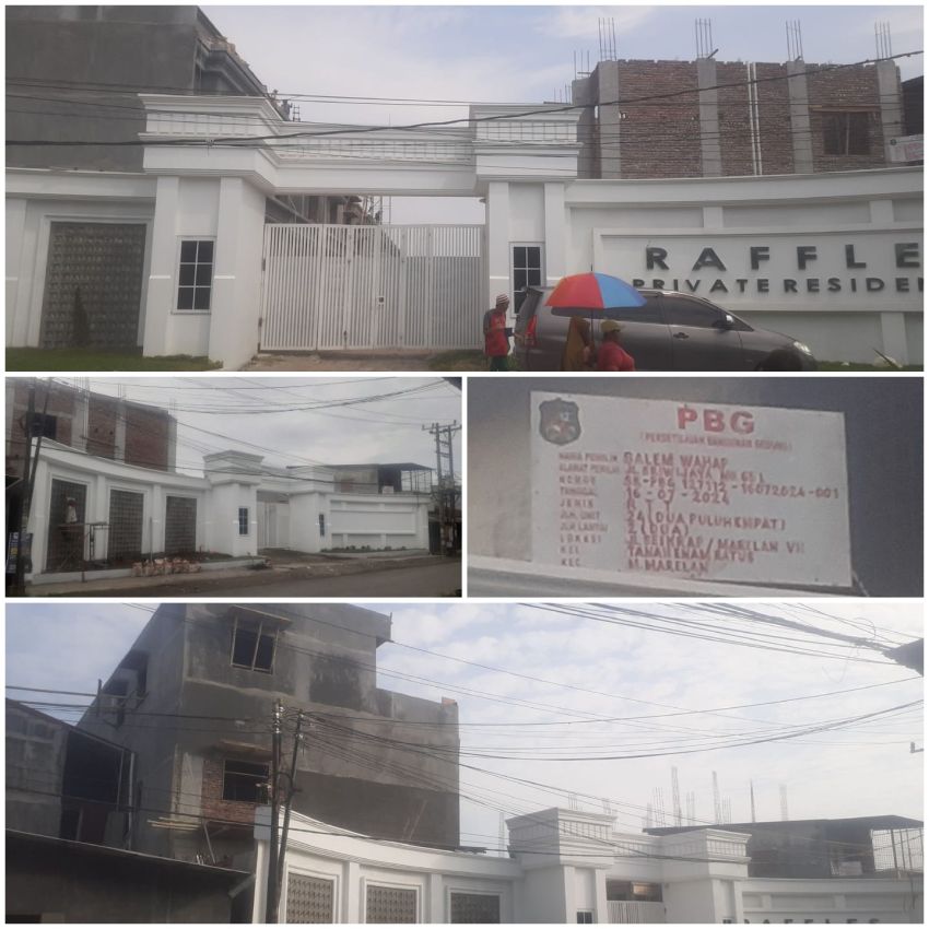 Property Raffles Private Residance di Psr I Medan Marelan Terus Disorot, DPC AWI Kota Medan : Ada Apa Dengan Pemko Medan