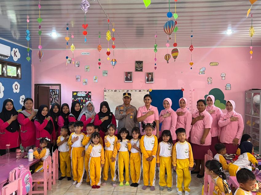 Kapolres Asahan dan Bhayangkari Gelar Makanan Bergizi Gratis di TK Kemala Bhayangkari 08 Kisaran