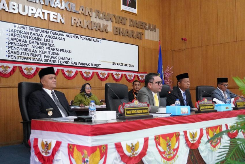 DPRD Kab.Pakpak Bharat Sahkan Tiga Ranperda