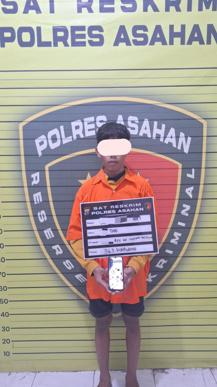 Polres Asahan Amankan Pelaku Pencurian Dengan Pemberatan Terjadi di Kelurahan Mutiara
