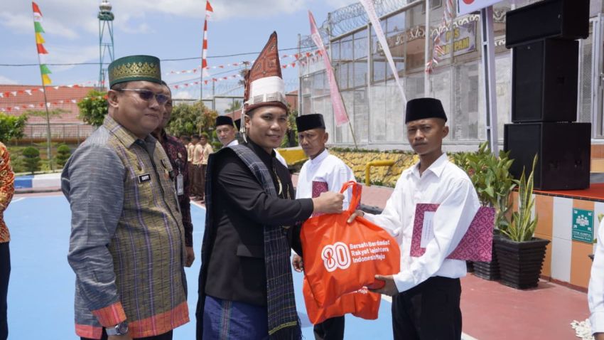 Hadiah Kemerdekaan: Ratusan WBP Lapas Siantar Terima Remisi, Puluhan Hirup Udara Bebas