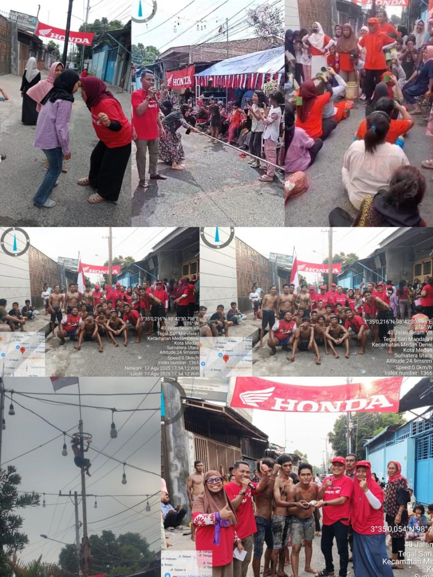 Bakopam dan Pemuda Mandala Gelar Perlombaan Meriahkan HUT RI ke-80 di Medan Denai