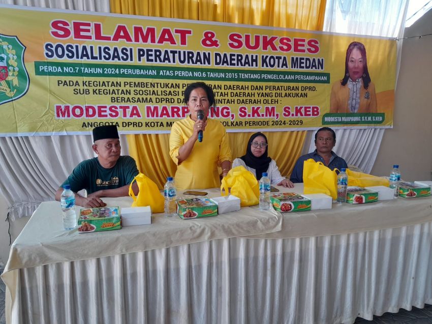 Gelar Sosper, Modesta Marpaung Dorong Pemko Medan Percepatan Pembangunan PSEL