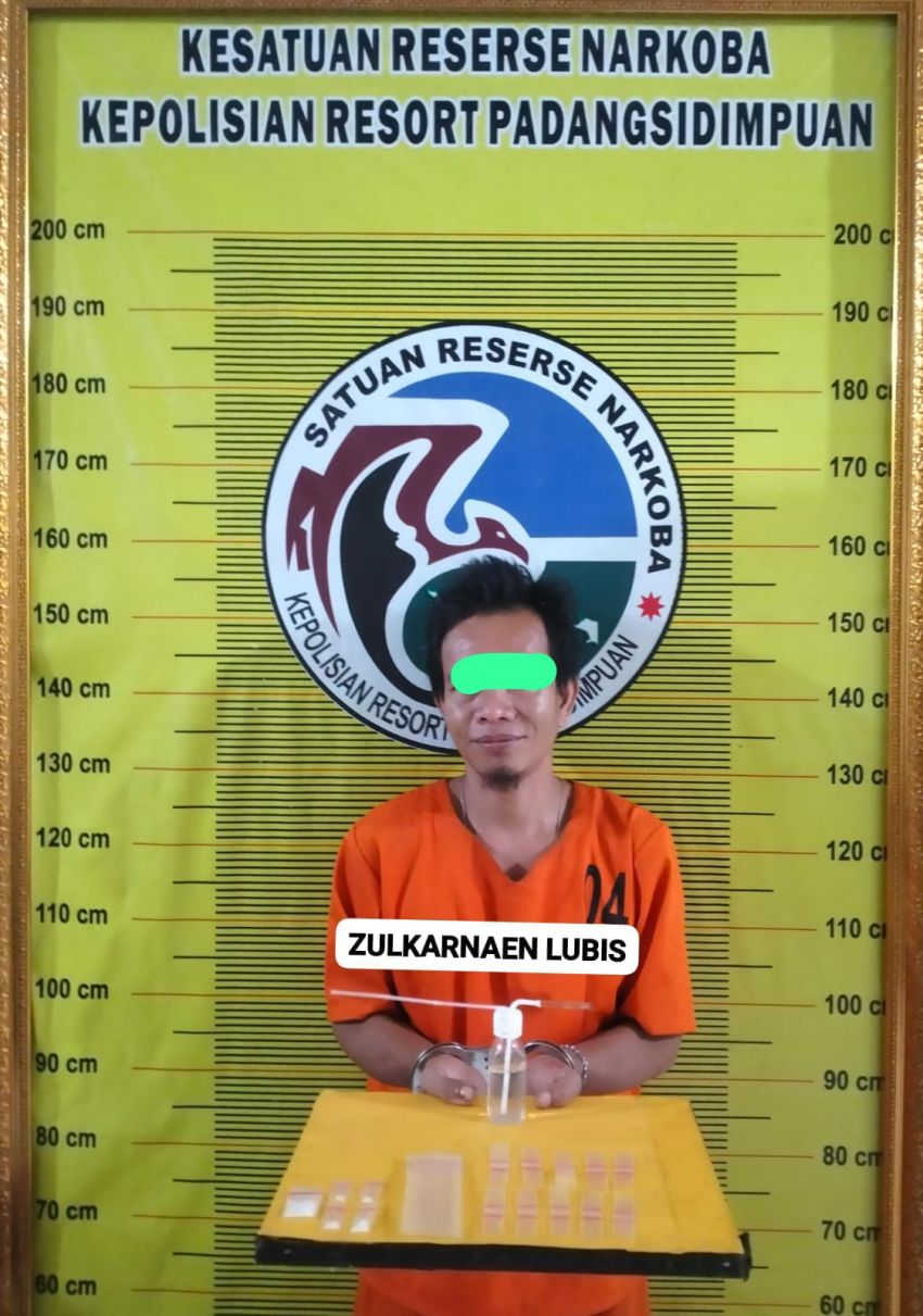 Satresnarkoba Polres Padangsidimpuan amankan Satu Pelaku,Grebek Rumah Kosong Barbut Sabu 1,18 Gram