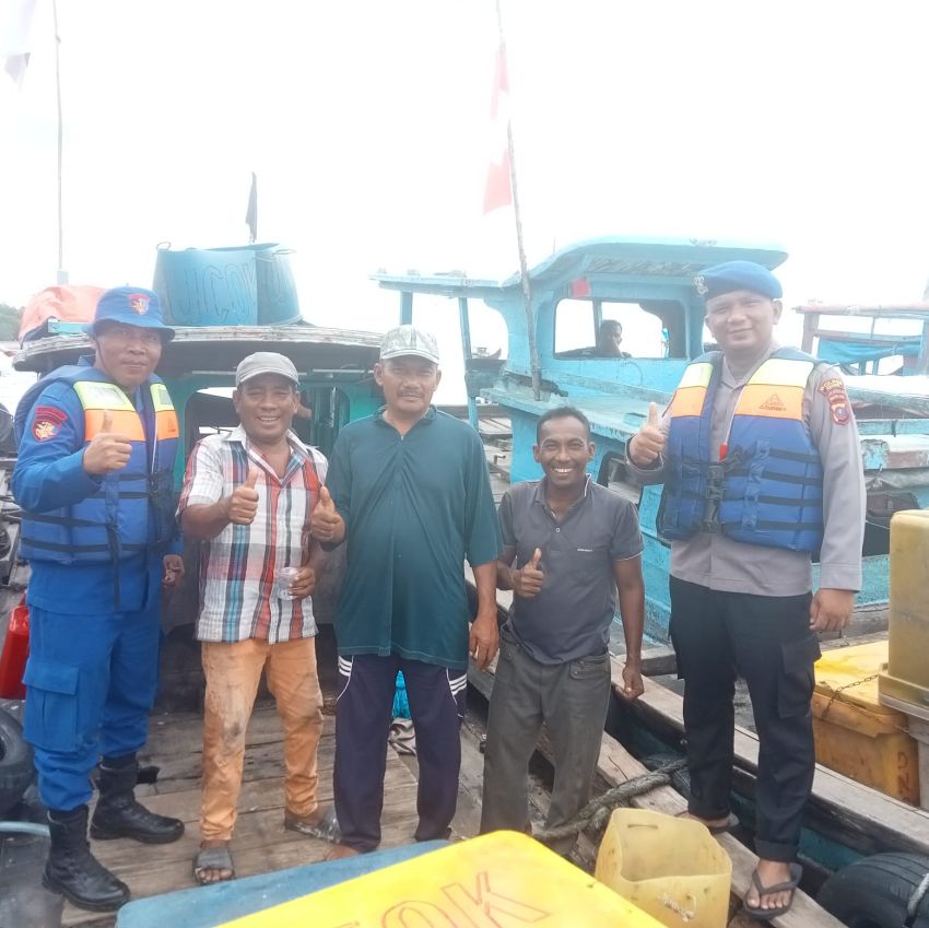 Satpolairud Polres Asahan Gelar Cooling System di Perairan Bagan Asahan