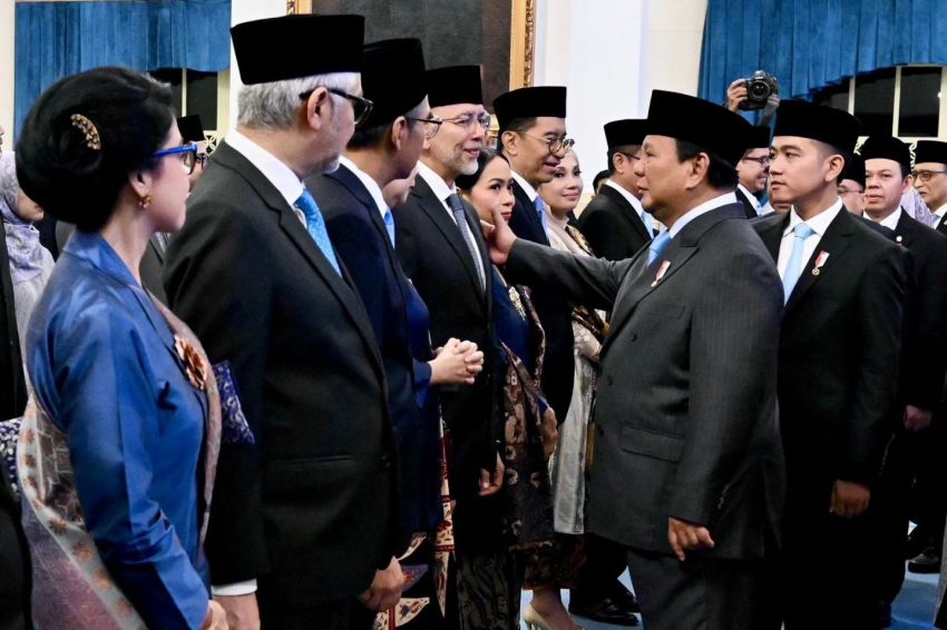 Presiden Prabowo Lantik Kepala Badan Strategis dan Dubes RI di Istana Negara