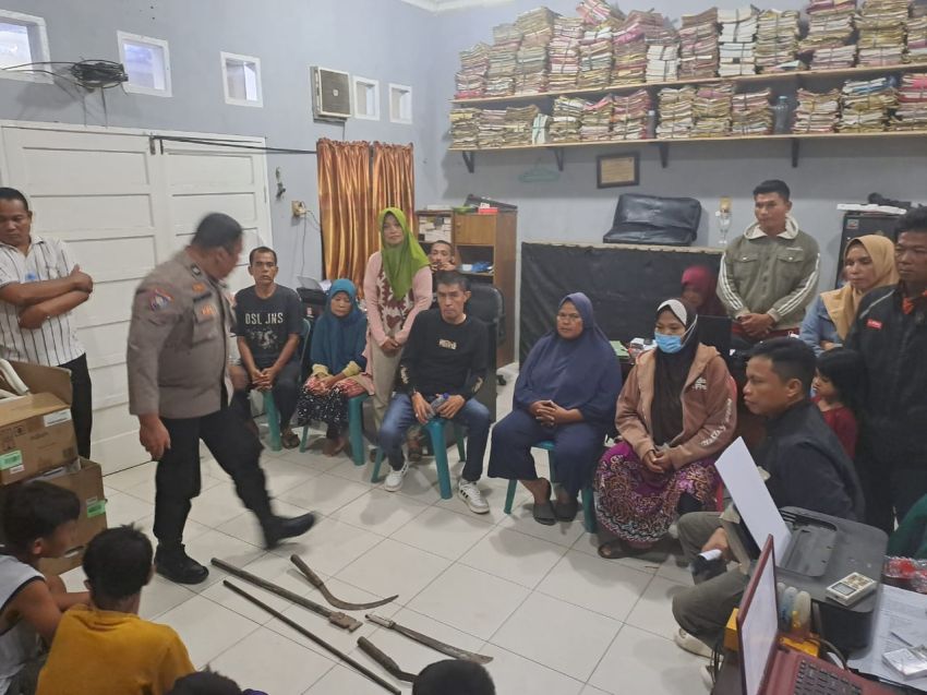 9 Anak Gemot Akan Tawuran Diamakan Polsek Kota Kisaran