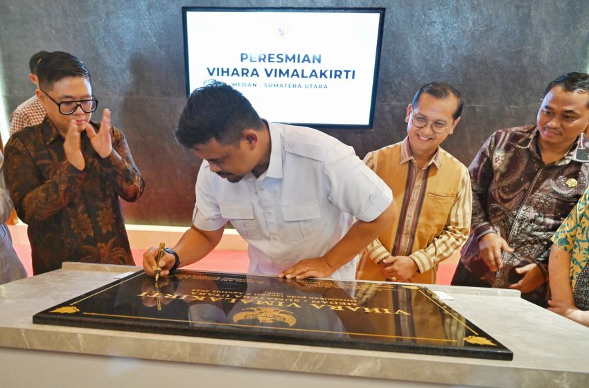 Gubernur Sumut Resmikan Vihara Vimalakirti Medan, Harapkan Jadi Tempat Penyejuk Bagi Umat Buddha