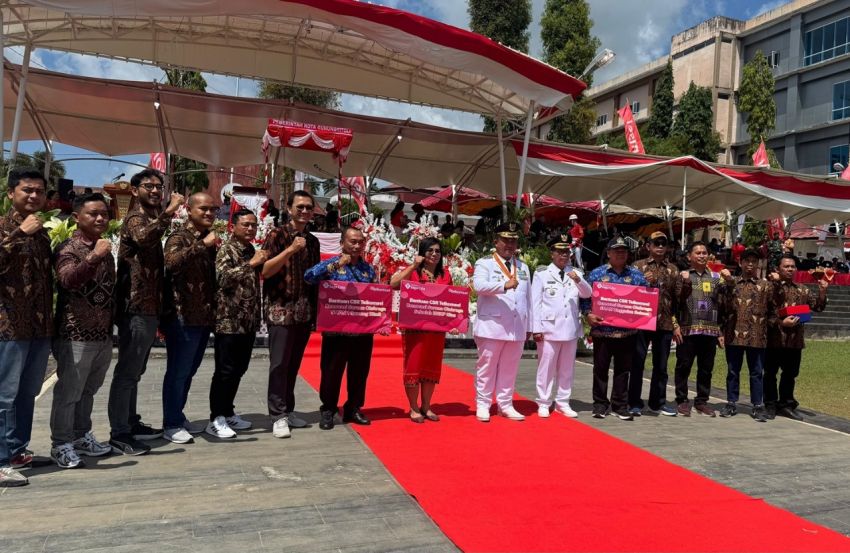 TELKOMSEL MERIAHKAN GEBYAR MERDEKA HUT KEMERDEKAAN RI KE-80 DI KOTA GUNUNGSITOLI