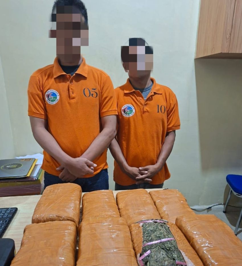 Sat Narkoba Polres Pelabuhan Belawan Gagalkan Peredaran 13 Kg Ganja, 2 Bandar Ditangkap
