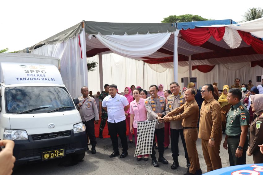Pendistribusian MBG Di Tanjungbalai Diresmikan Irwasda Poldasu