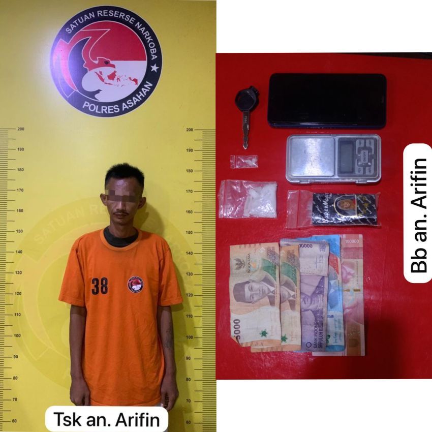 Satres Narkoba Polres Asahan Amankan Pengedar Sabu Di Perkebunan Sawit