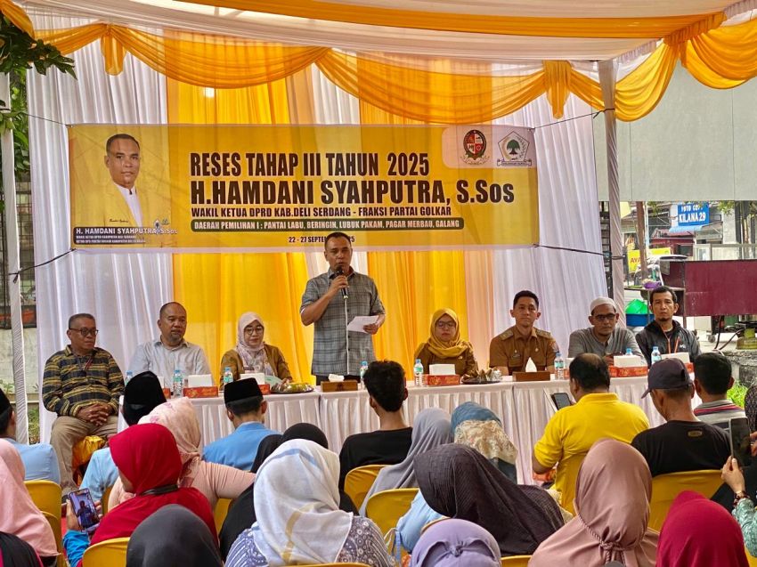 Gelar Reses Tahap III, H. Hamdani Syahputra Sahuti Aspirasi Rakyat