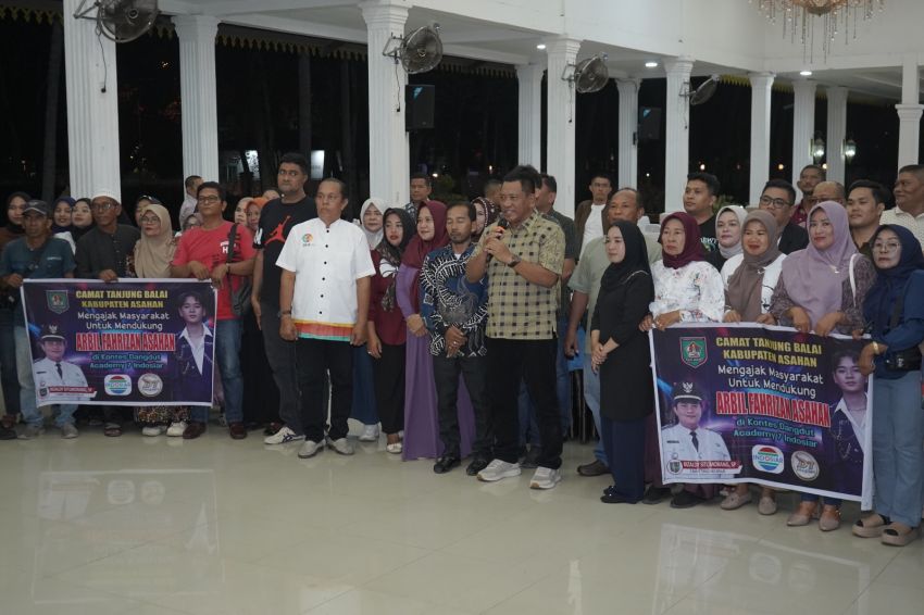 Suasana Meriah Nobar Dukungan Arbil Fahrizal di D’Academy 7