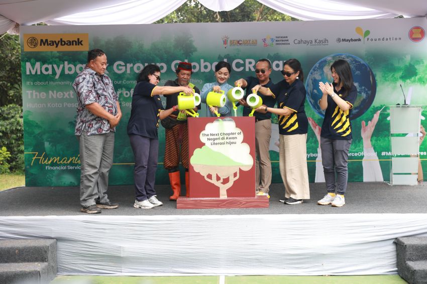Dukung Generasi Berkelanjutan, Maybank Indonesia Usung Tema ‘Literasi Hijau’ di Global CR Day 2025