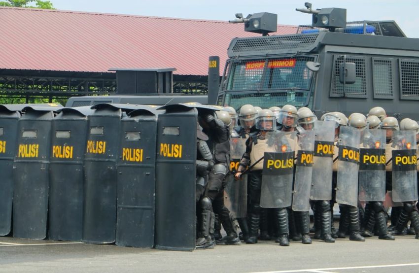 Mengawal Demokrasi, Polda Sumut Latihan Penanganan Aksi Unras dengan Humanis