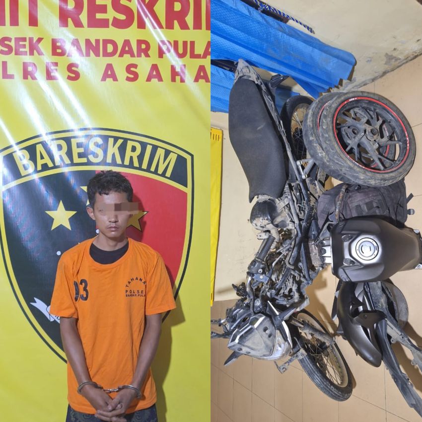 Polsek Bandar Pulau Berhasil Ungkap Kasus Pencurian Sepeda Motor