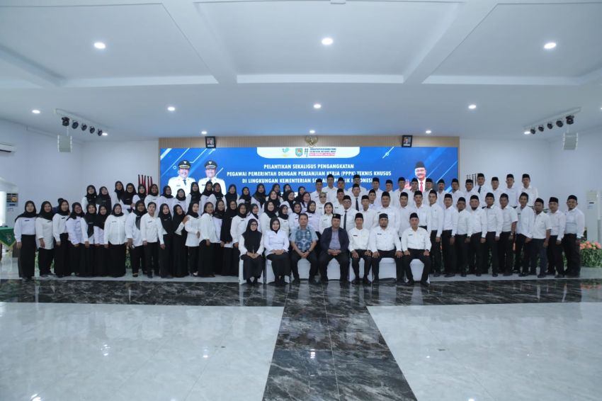 PPPK Asahan Siap Mengabdi, Ikuti Pelantikan Serentak Daring Kemensos RI