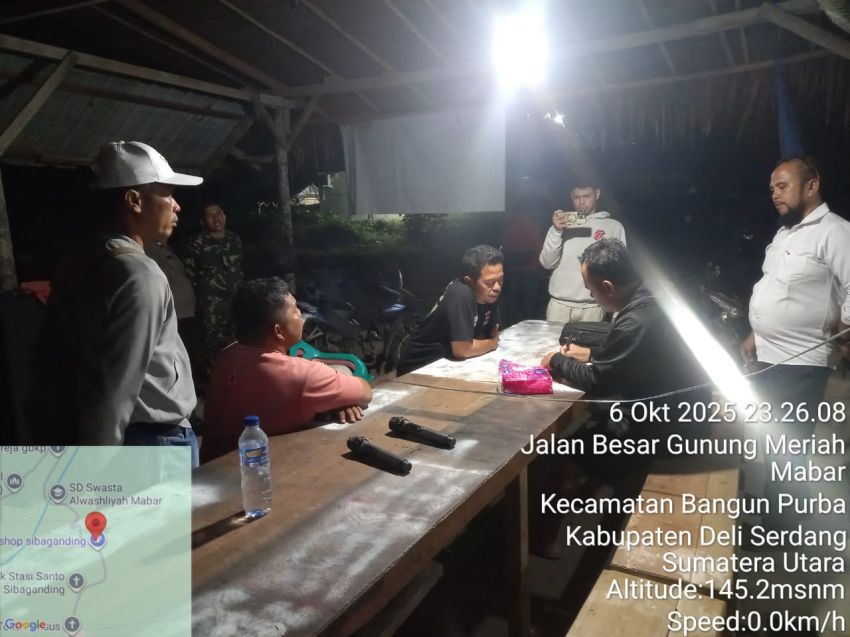 Polsek Bangun Purba Tindaklanjuti Laporan Warga Soal Dugaan Perjudian Dadu Putar