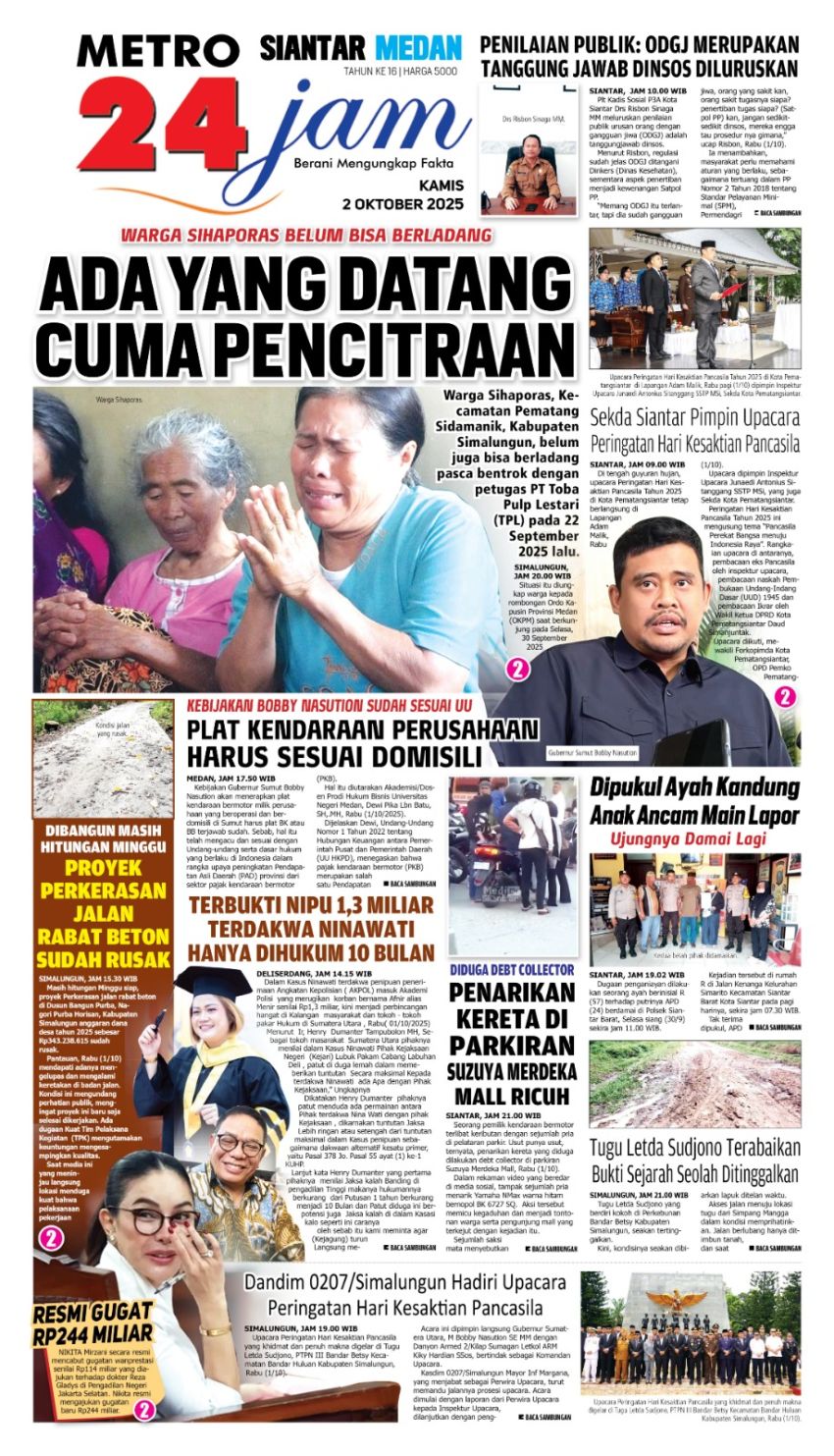 P APBD Pemko Medan TA 2025 Disahkan, Johannes Hutagalung : “Realisasikan Program Quick Wins”