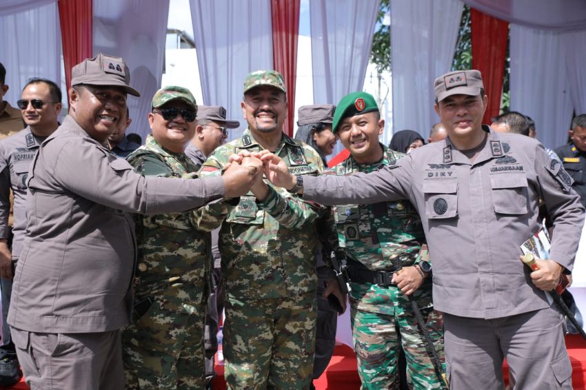 Pemkab Asahan Hadiri Upacara HUT ke-80 TNI di Dua Lokasi